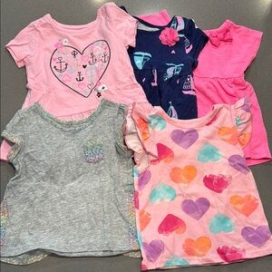 BUNDLE of 5 | Random t-shirts | Girls | 18mth